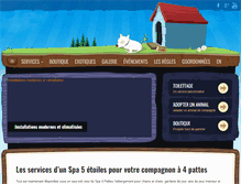 Tablet Screenshot of lespa4pattes.com